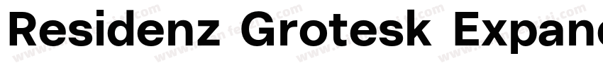 Residenz Grotesk Expanded Bold字体转换